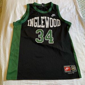 Vintage Nike Mens large Paul Pierce #34 Inglewood 1996 Basketball Jersey Nike